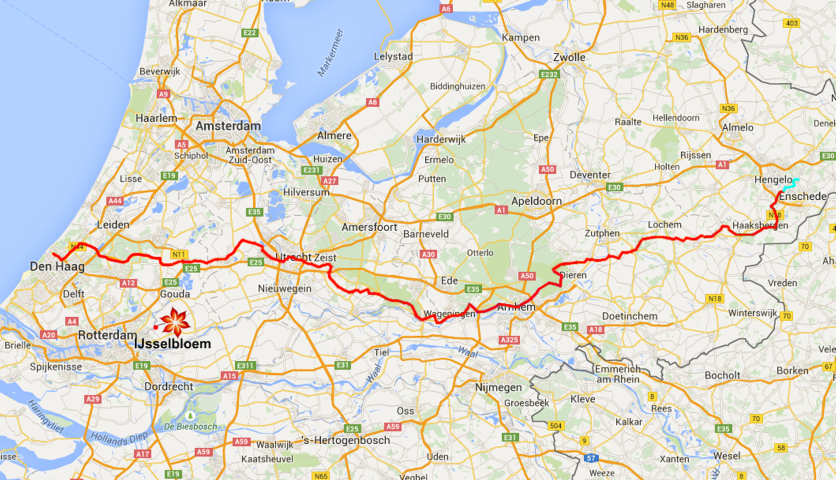 Route Kaart Nederland Kaart